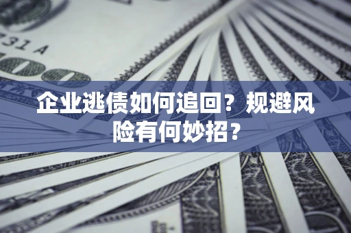 武汉企业逃债如何追回？规避风险有何妙招？