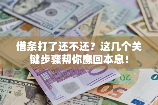 武汉借条打了还不还？这几个关键步骤帮你赢回本息！