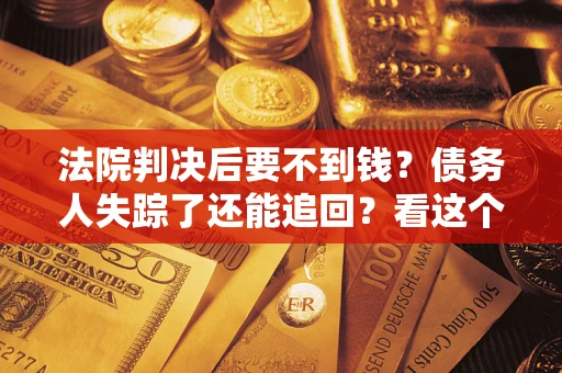 武汉法院判决后要不到钱？债务人失踪了还能追回？看这个方法！
