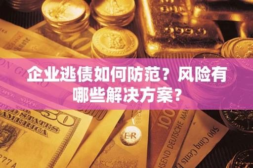 武汉企业逃债如何防范？风险有哪些解决方案？