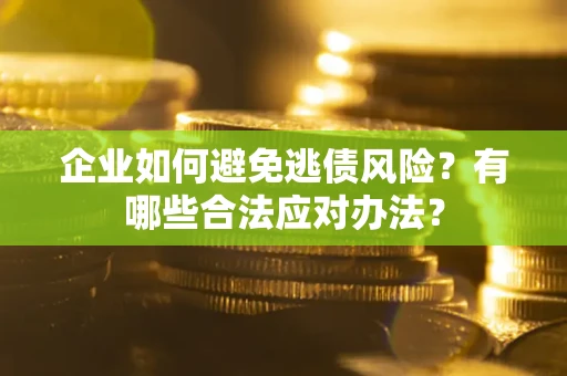武汉企业如何避免逃债风险？有哪些合法应对办法？