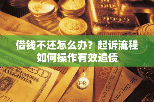 武汉借钱不还怎么办？起诉流程如何操作有效追债