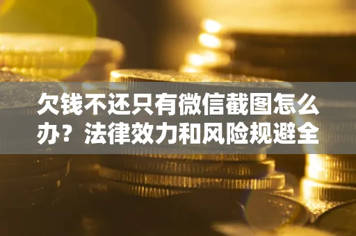 武汉欠钱不还只有微信截图怎么办？法律效力和风险规避全解析