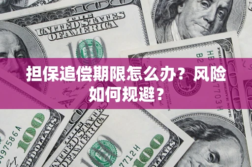 武汉担保追偿期限怎么办？风险如何规避？