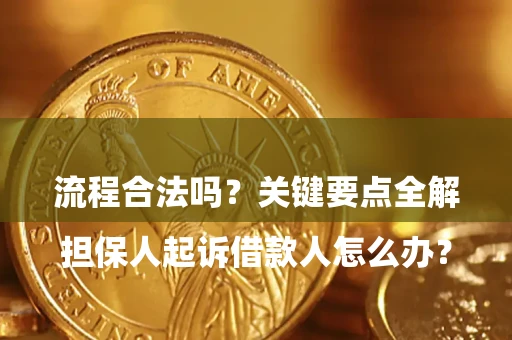 武汉

担保人起诉借款人怎么办？流程合法吗？关键要点全解析