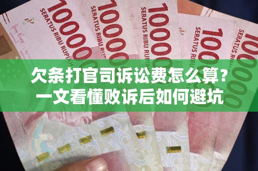 武汉欠条打官司诉讼费怎么算？一文看懂败诉后如何避坑