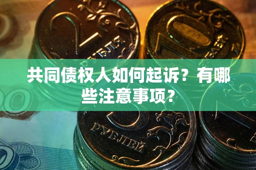 武汉共同债权人如何起诉？有哪些注意事项？