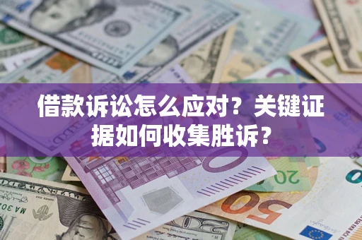 武汉借款诉讼怎么应对？关键证据如何收集胜诉？