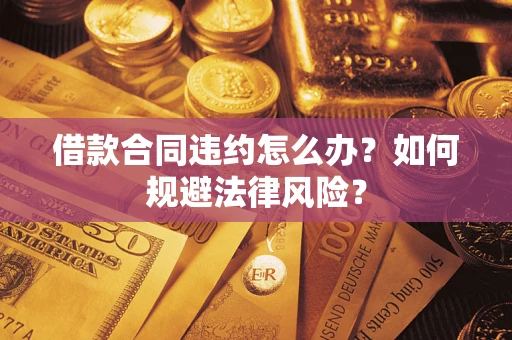 武汉借款合同违约怎么办？如何规避法律风险？